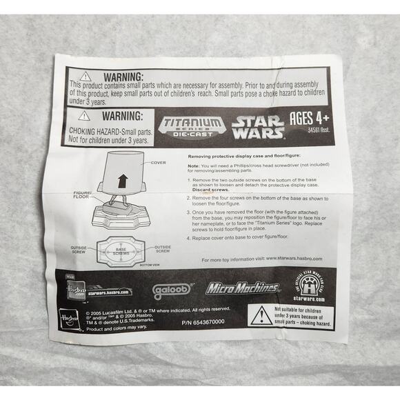 Star Wars Boba Fett Titanium Series Die-Cast With Instructions 2005 New Other - Picture 8 of 8
